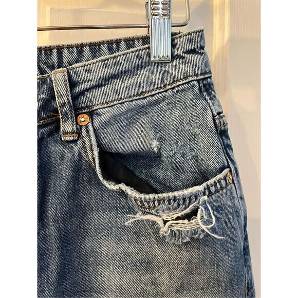 Free People We the Free Dakota Distressed Leg Jeans sz 27 EUC - Picture 5 of 11